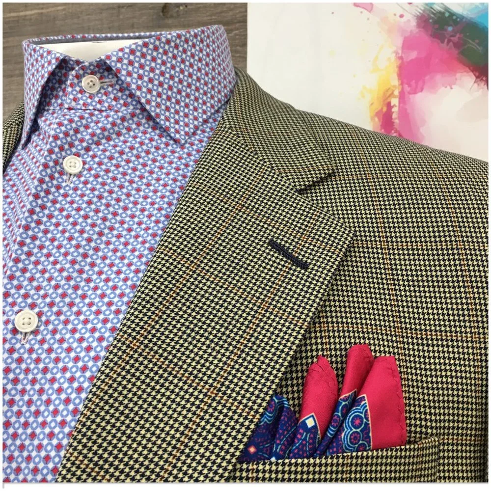Hickey Freeman Mens Blazer Sport Coat Two Button Jacket Wool 42L Casual Suit VTG